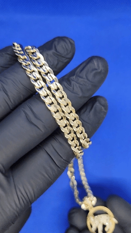 CUBAN NECKLACE + TIGER PEDANT