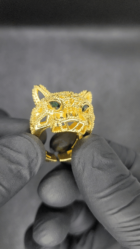 Ring for woman  goldplated Leopard