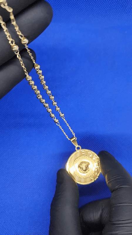 ROSARIO CHAIN + VERSACE PEDANT