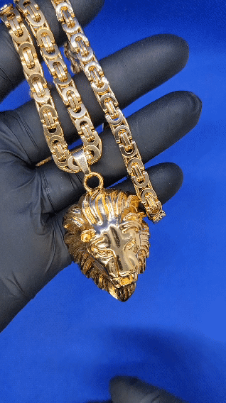Lion king style necklace + bracelet