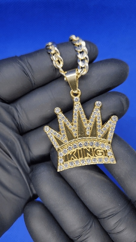 CUBAN NECKLACE + KING PEDANT