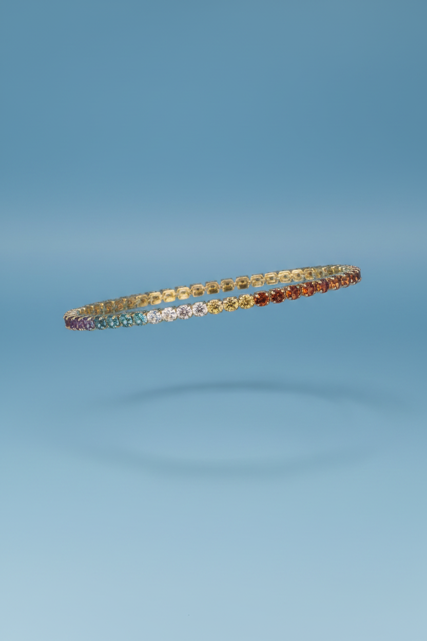 Tennis bracelet Multicolor stones