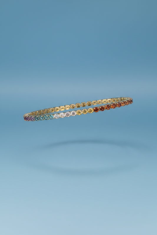 Tennis bracelet Multicolor stones