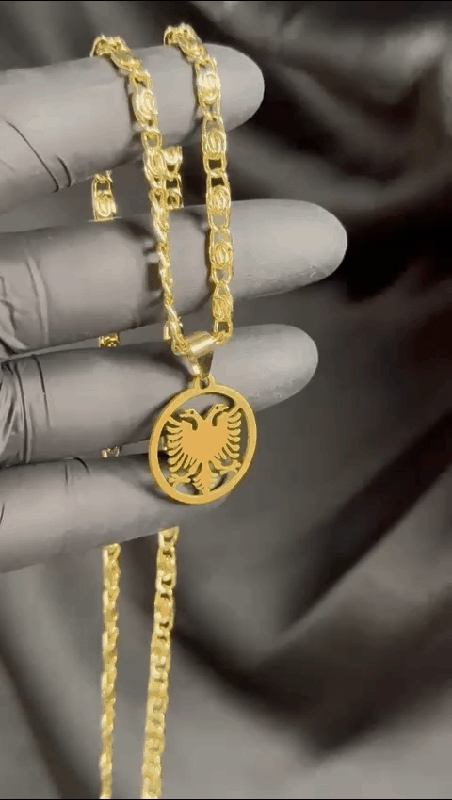 Albanian pedant + necklace $