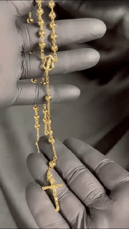 Rosario 18k goldplated